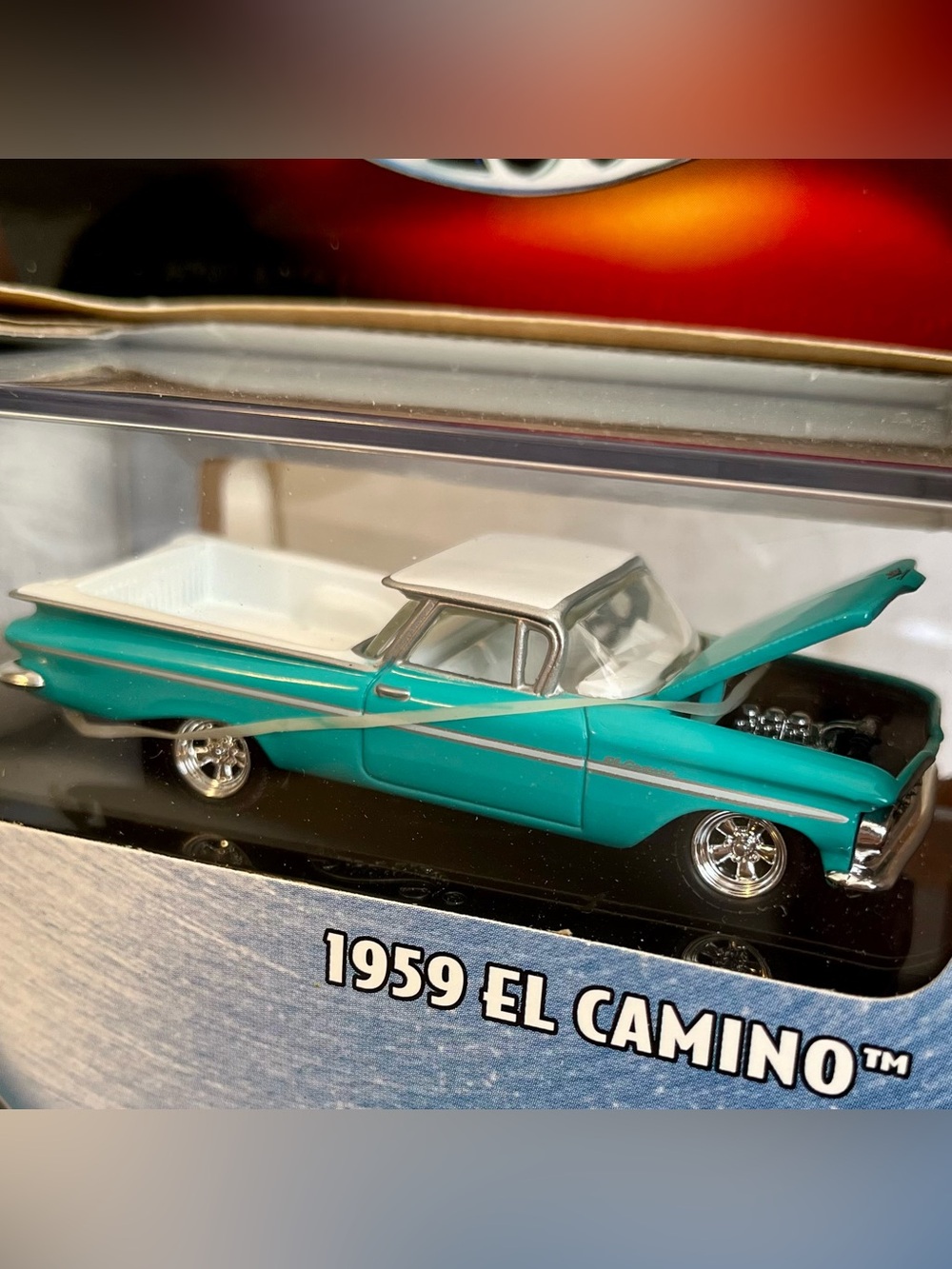 Hot Wheels 1959 EL Camino 100% HW Limited Edition 2003 Collector #04 Teal/White